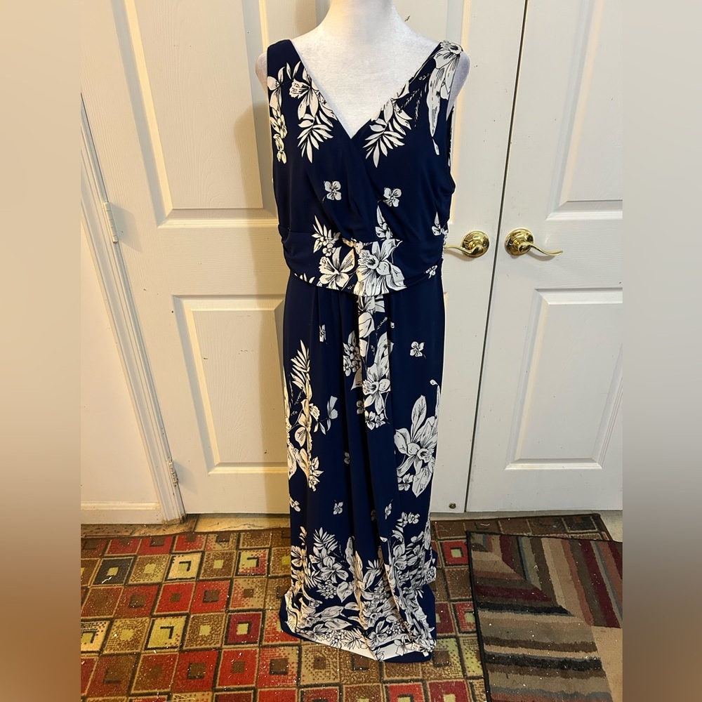 Chaps blue & white maxi, XL